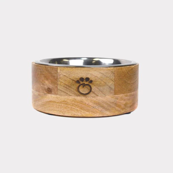 GF Pet Mango Wood Pet Bowl (MED)