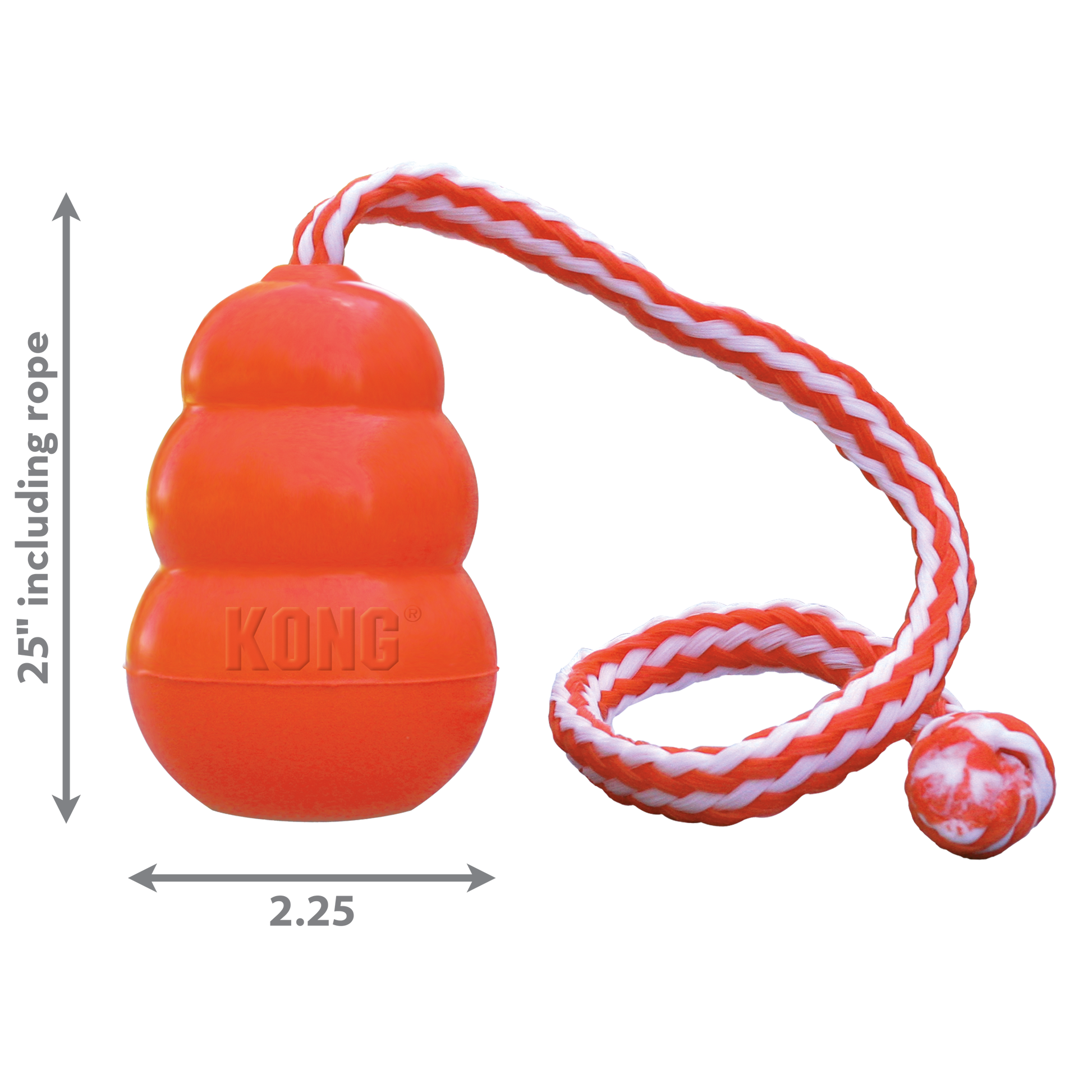 Kong Aqua Floating Rubber Toy with Rope (MED) - Tail Blazers Etobicoke