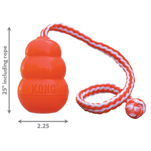 Kong Aqua Floating Rubber Toy with Rope (MED) - Tail Blazers Etobicoke