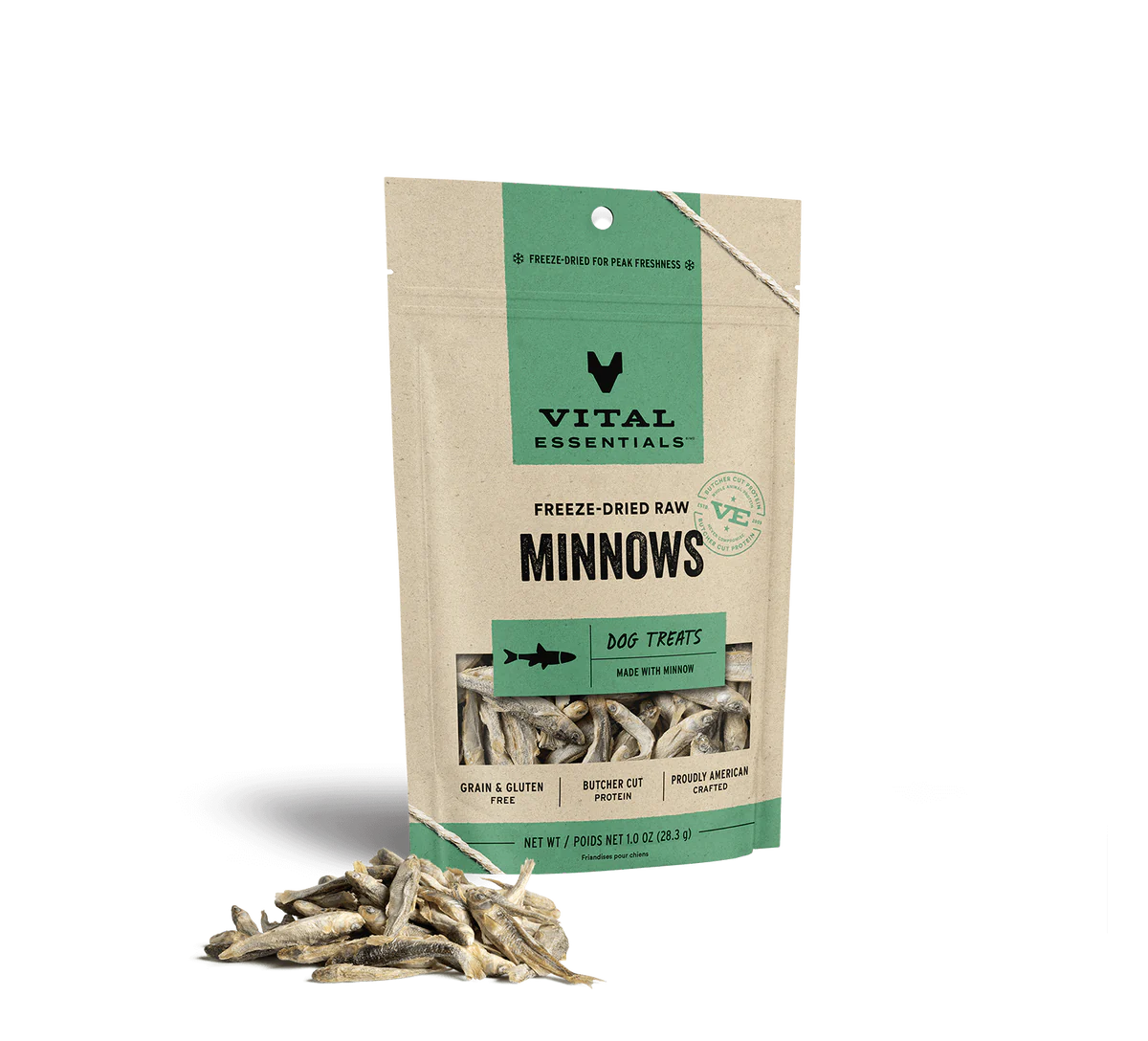 Vital Essentials Dog Freeze-Dried Minnows Treat (1oz) - Tail Blazers Etobicoke