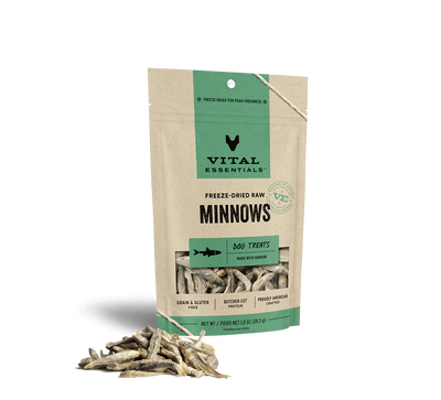 Vital Essentials Dog Freeze-Dried Minnows Treat (1oz) - Tail Blazers Etobicoke