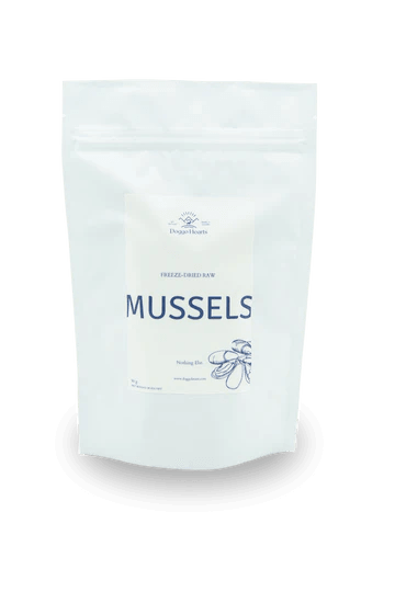 Doggo Hearts Freeze Dried Blue Mussels Small Bag (50g) - Tail Blazers Etobicoke