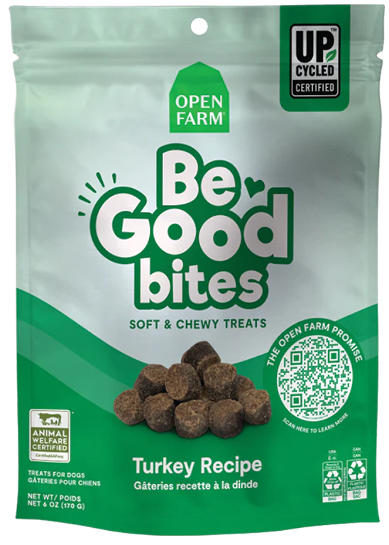 OPEN FARM BE GOOD BITES TURKEY 6OZ - Tail Blazers Etobicoke