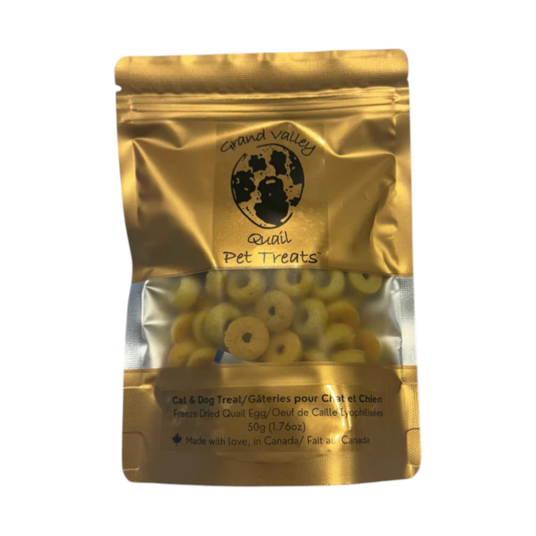 Grand Valley Quail Pet Freeze Dried Quail Egg Treat Medium (50g)