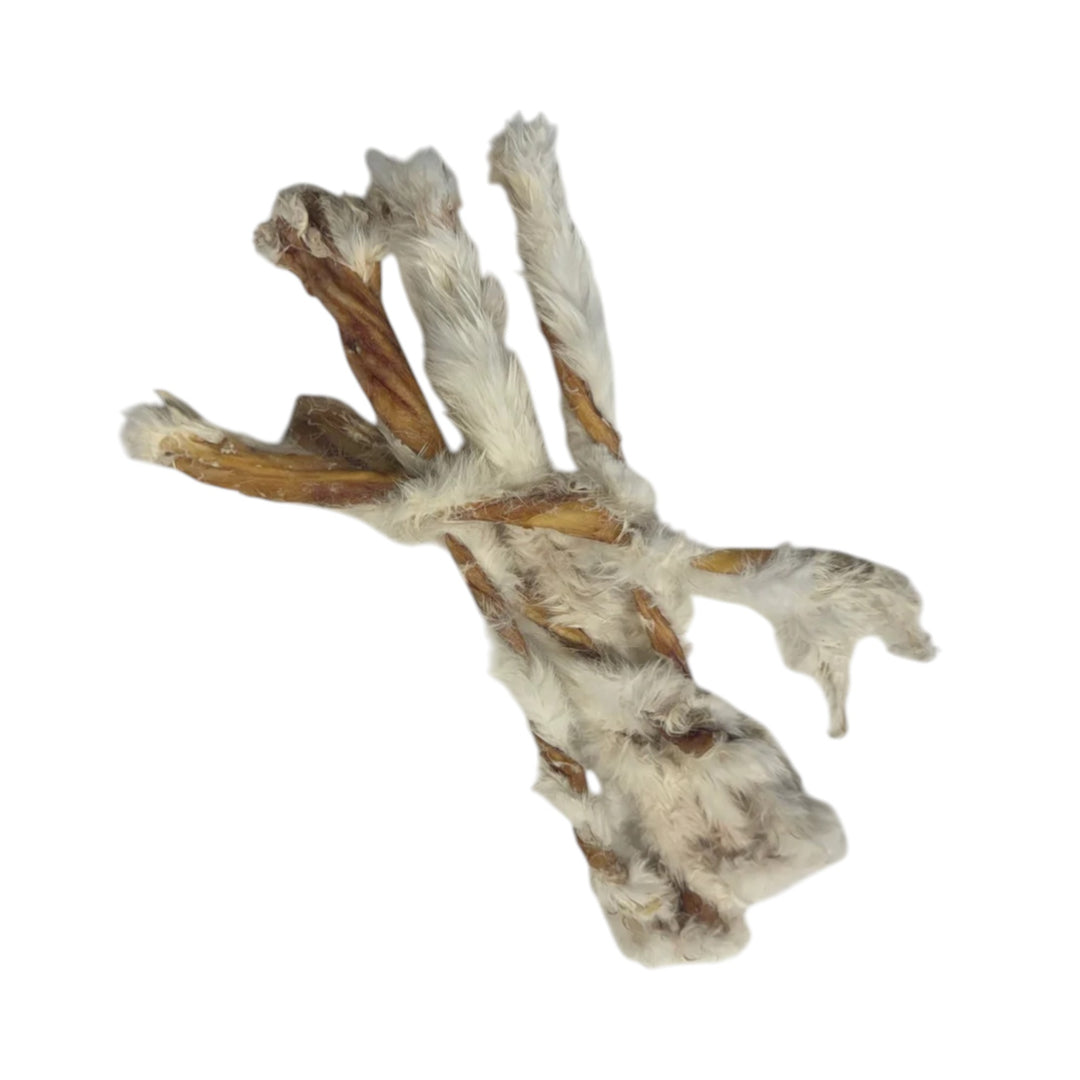 Grand Valley Quail Pet Treats Rabbit Hide Twist (1pc)