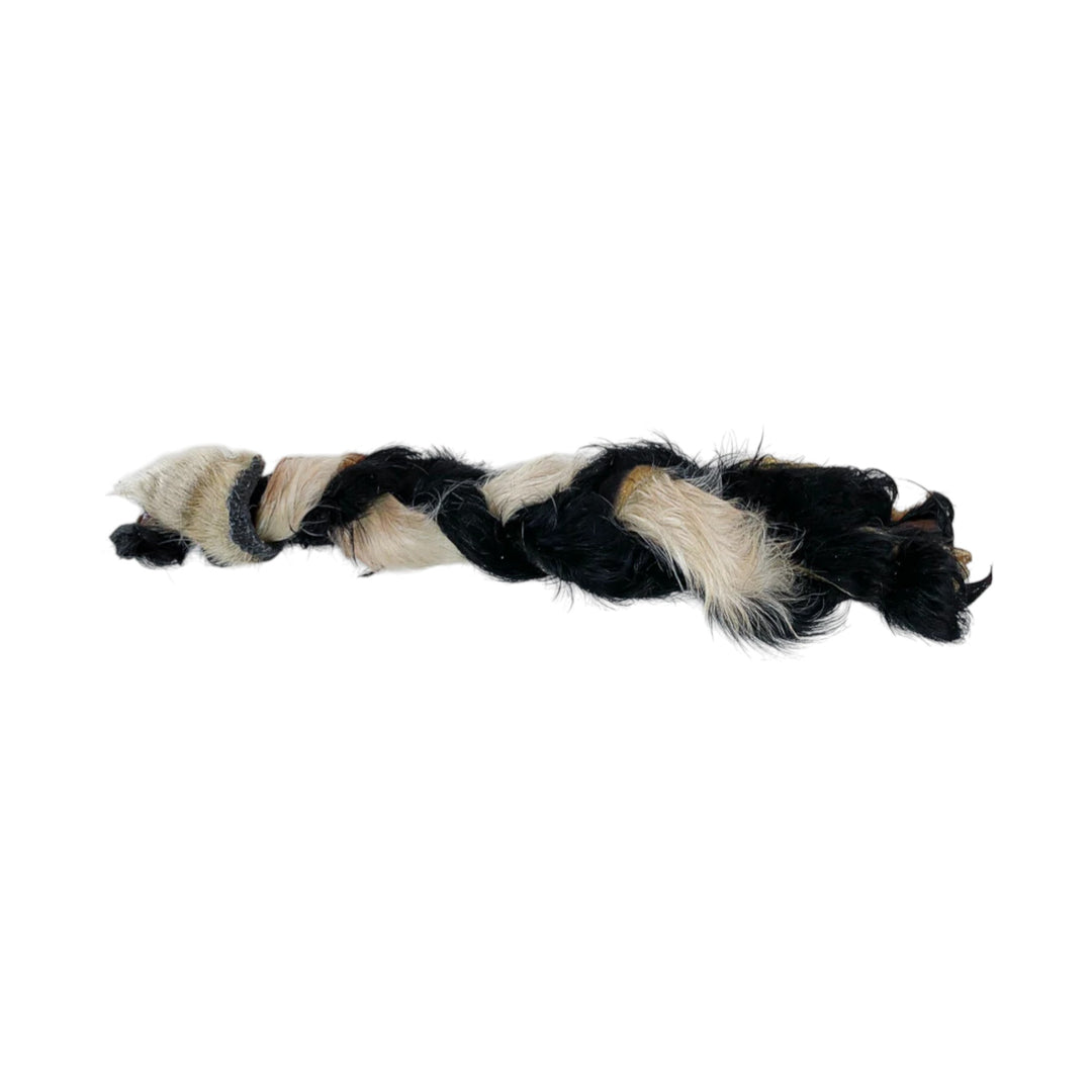 Grand Valley Quail Pet Beef Hide Braided With Fur Bulk