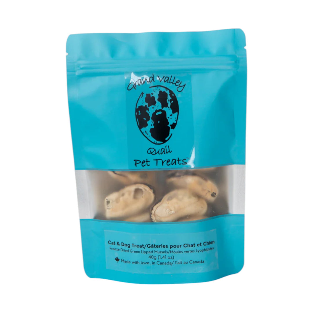 Grand Valley Quail Pet Freeze-Dried Green Lipped Mussels (40g)