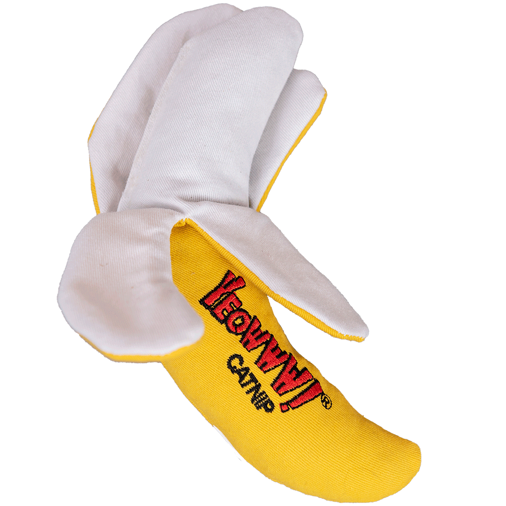 Yeowww! Catnip-Filled Peeled Banana Cat Toy - Tail Blazers Etobicoke