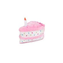 Zippy Paws NomNomz Plush Pink Birthday Cake Slice Toy - Tail Blazers Etobicoke