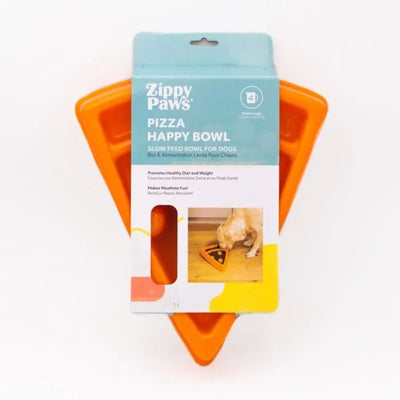 Zippy Paws Happy Bowl Pizza Slice Slow Feeder - Tail Blazers Etobicoke