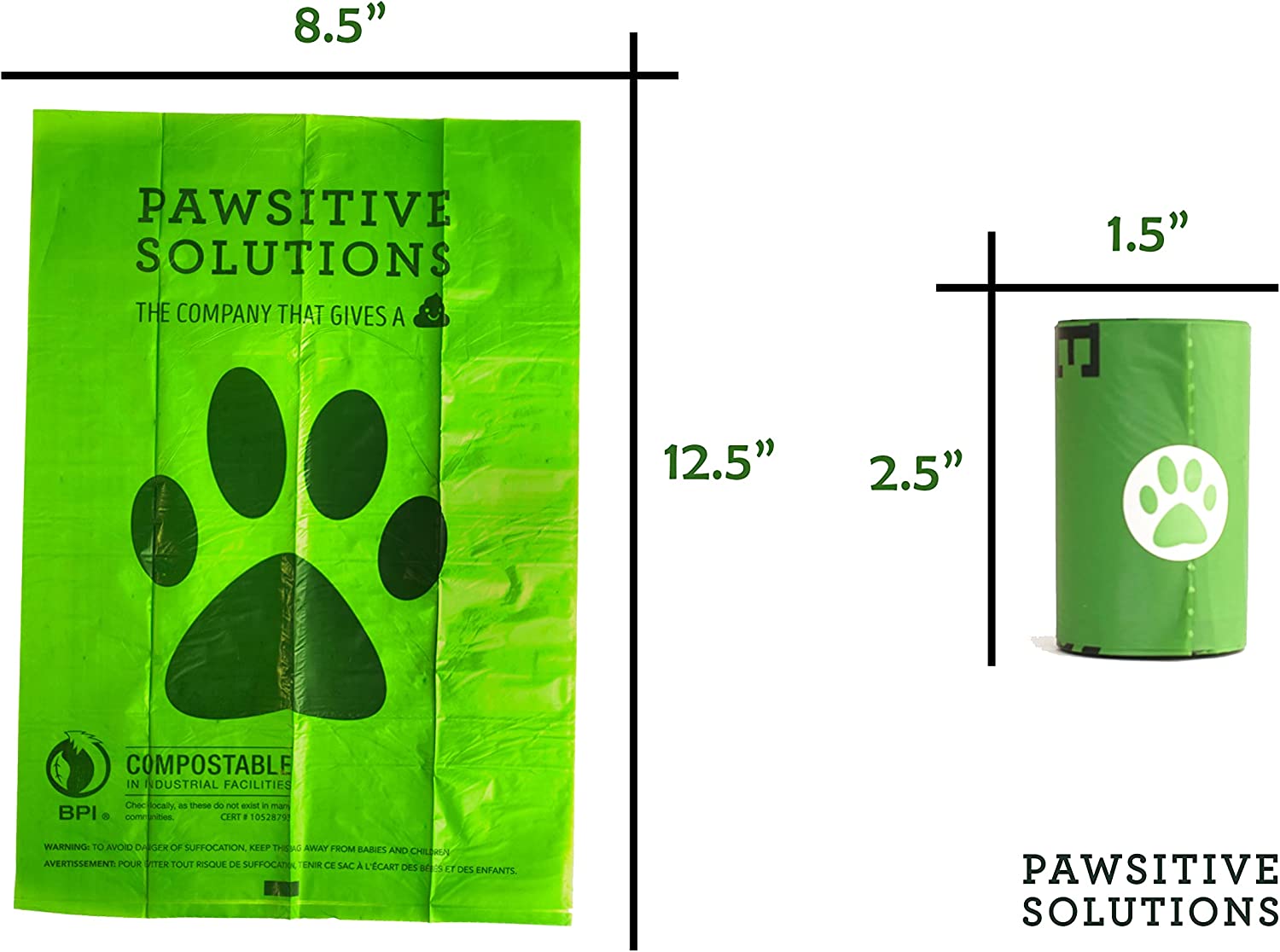 PAWSITIVE SOLUTIONS POOP BAGS SINGLE RL - Tail Blazers Etobicoke