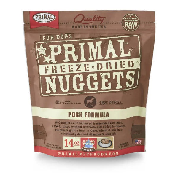 Primal Dog Freeze-Dried Pork Nuggets (5.5oz) - Tail Blazers Etobicoke