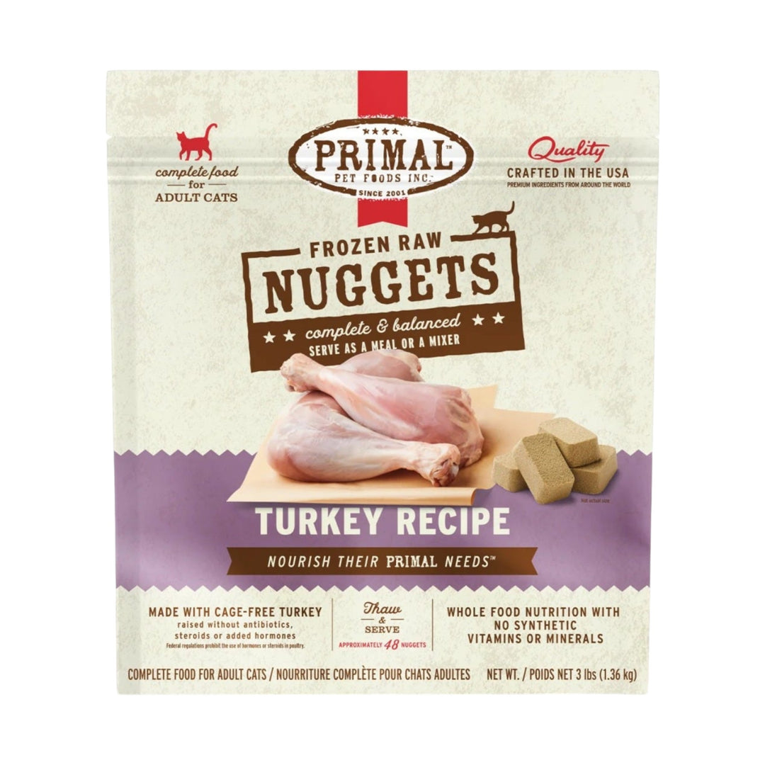 Primal Turkey Nuggets Cat 3lb