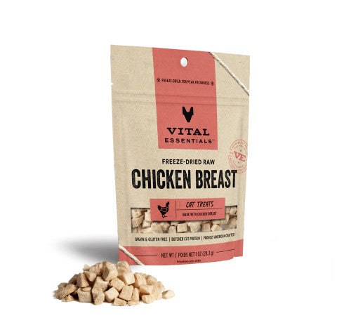 Vital Essentials Cat Freeze-Dried Chicken Breast Treat (2.1oz)