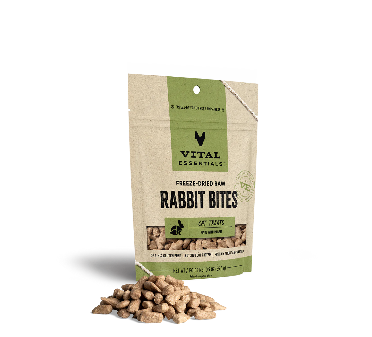 Vital Essentials Cat Freeze-Dried  Rabbit Bites Treat (0.9oz) - Tail Blazers Etobicoke