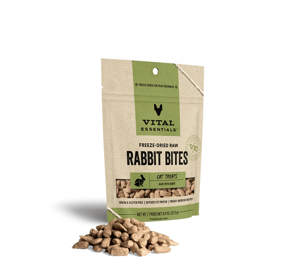 Vital Essentials Cat Freeze-Dried  Rabbit Bites Treat (0.9oz)