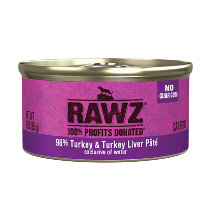 Rawz Turkey/Liver Pate Cat Can (85g)