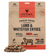 Vital Essentials Dog Freeze-Dried Lamb/Whitefish Soft Nibs 3lb