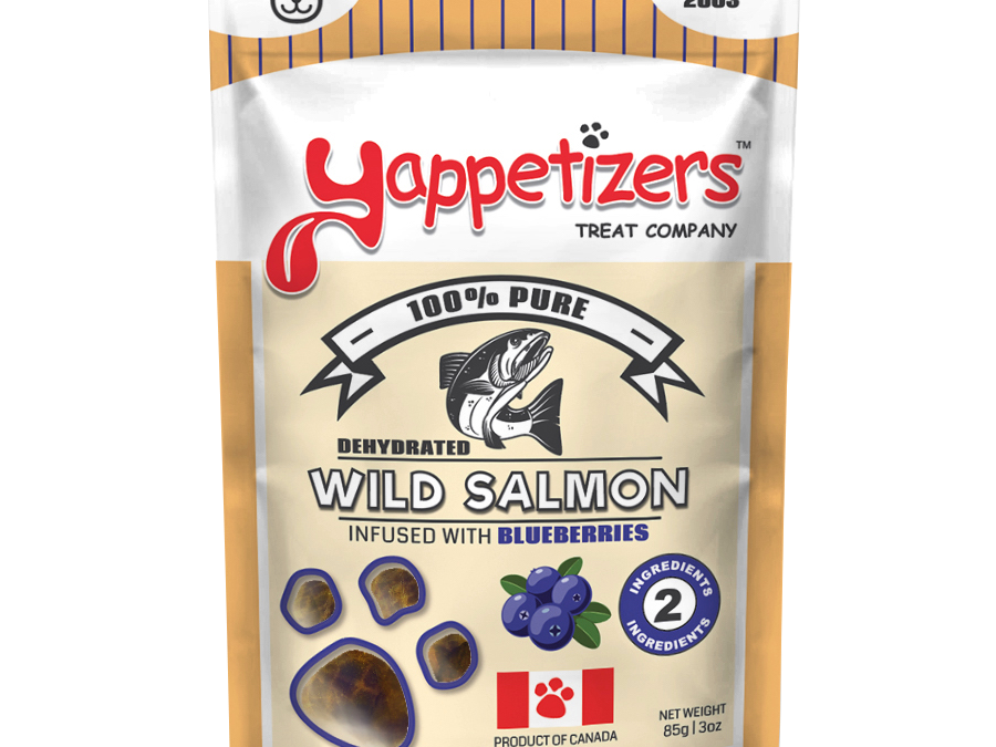 Yappetizers Dehydrated Salmon with Blueberries (85g) - Tail Blazers Etobicoke
