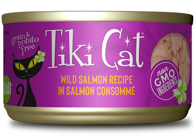 TIKI CAT LUAU SALMON CAN 2.8OZ - Tail Blazers Etobicoke