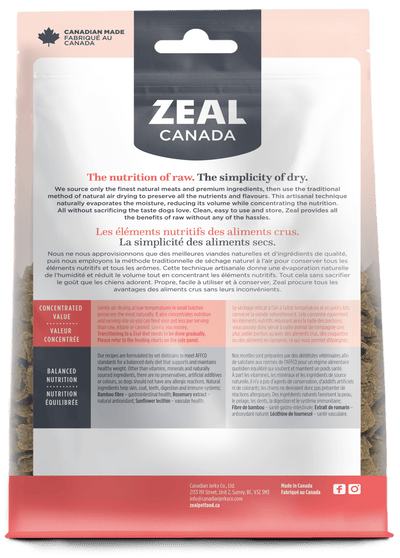 Zeal Canada Dog Salmon Air-Dried (454g) - Tail Blazers Etobicoke