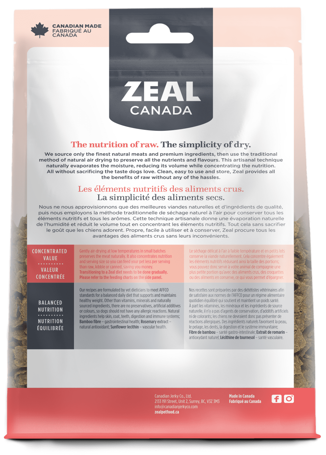 Zeal Canada Dog Salmon Air-Dried (1kg) - Tail Blazers Etobicoke