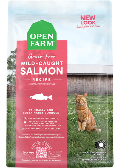 OPEN FARM SALMON CAT DRY 4LB - Tail Blazers Etobicoke