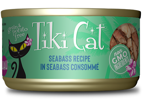 TIKI CAT LUAU SEABASS CAN 2.8OZ - Tail Blazers Etobicoke