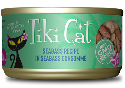 TIKI CAT LUAU SEABASS CAN 2.8OZ - Tail Blazers Etobicoke