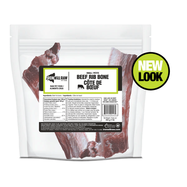Iron Will Small Beef Rib Bones (1lb) - Tail Blazers Etobicoke