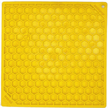 Sodapup E-Mat Honeycomb Lick Mat Yellow (8x8") - Tail Blazers Etobicoke