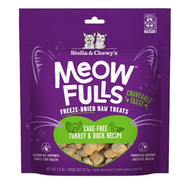 Stella & Chewy's Meowfulls Treats for Cats - Turkey & Duck (1.5oz)