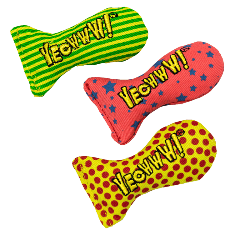Yeowww! Individual Stinkies Catnip-Filled Sardine Cat Toy - Tail Blazers Etobicoke