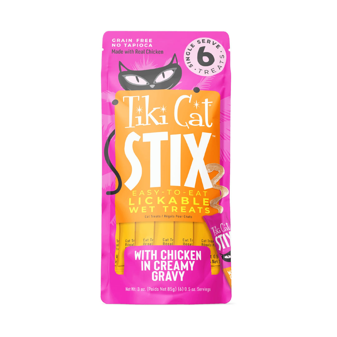 TIKI CAT STIX GF CHIC TUBE 6PK