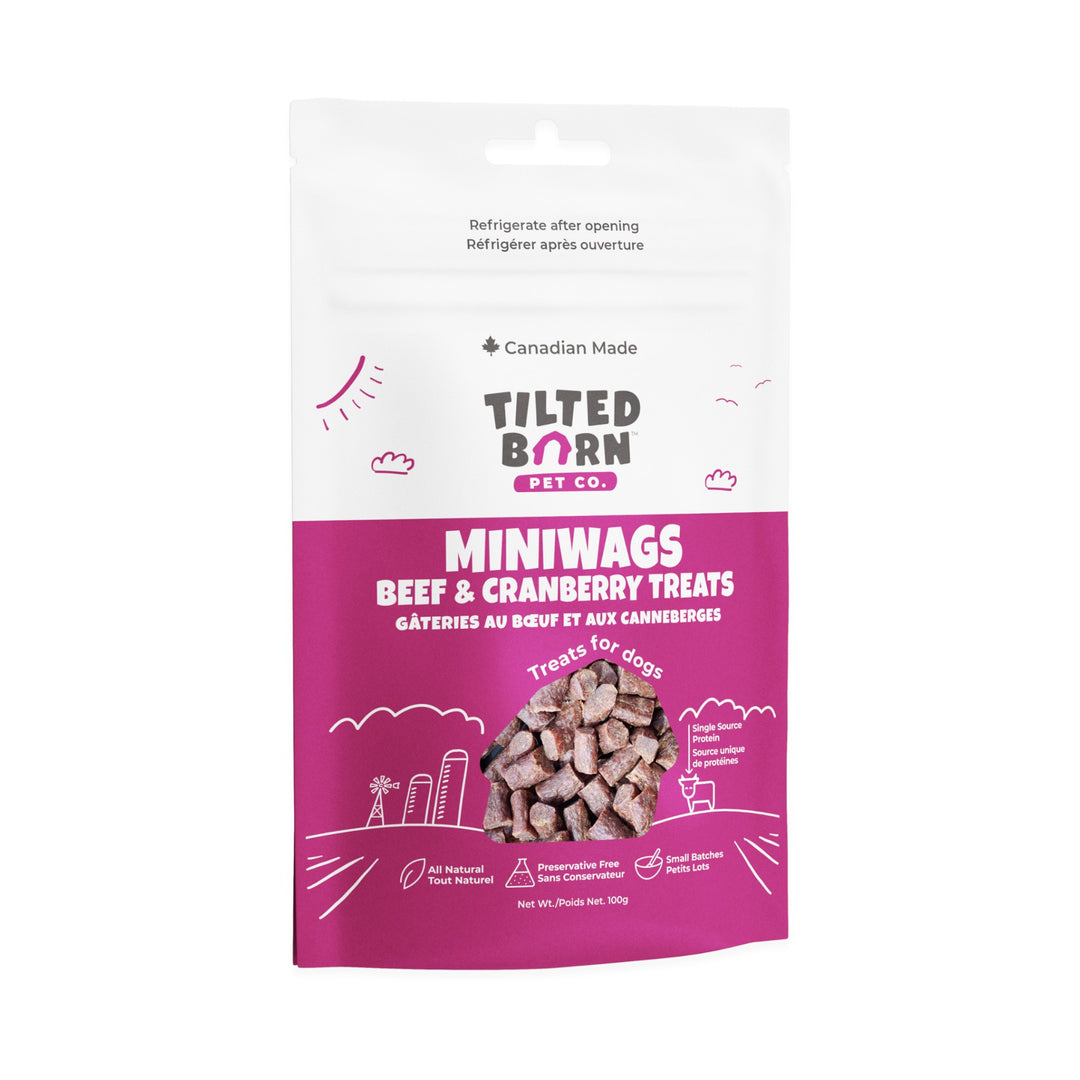 Tilted Barn Miniwags Beef &amp; Cranberry Treats (100g)