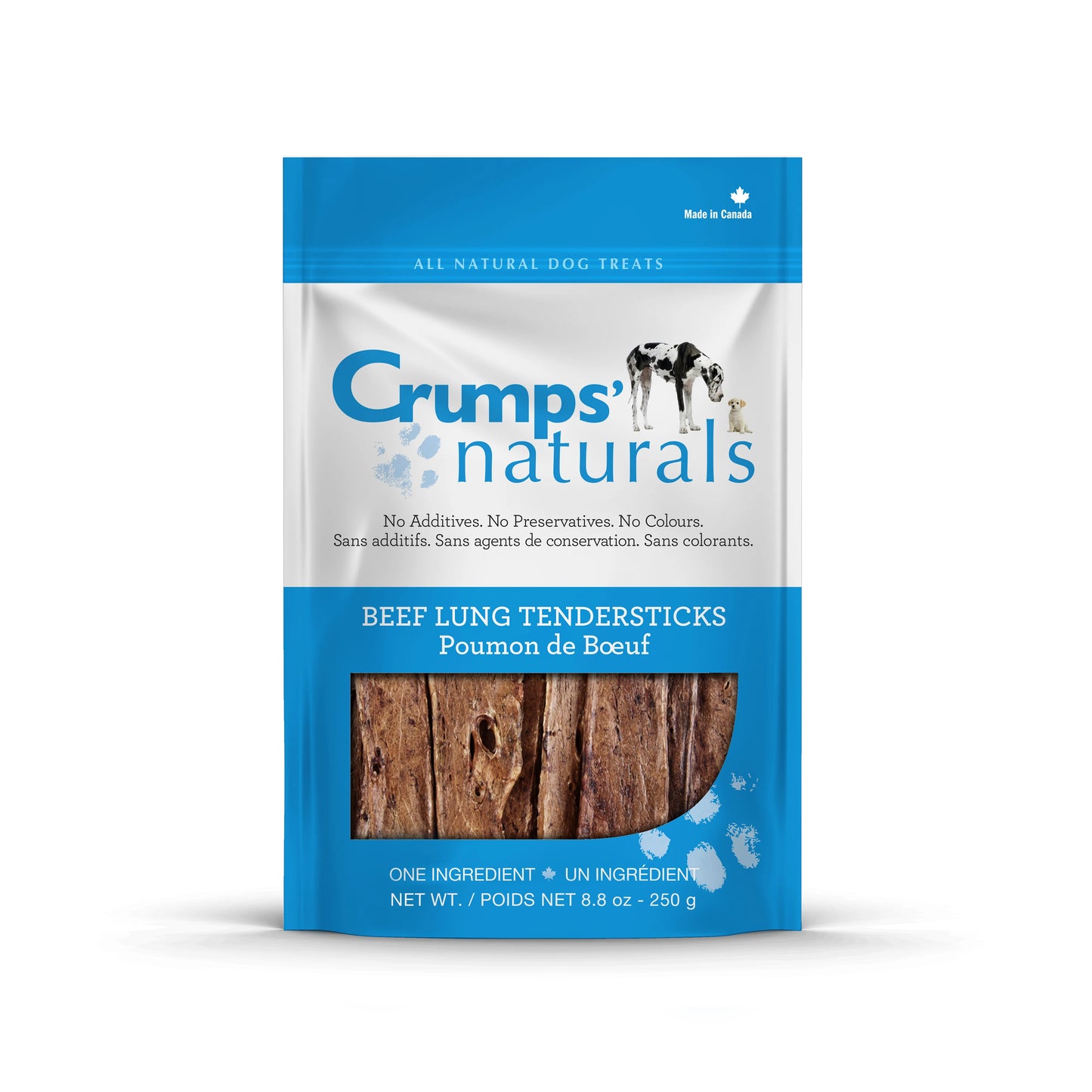 Crumps Dehydrated Beef Lung Tendersticks (280g) - Tail Blazers Etobicoke