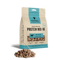 Vital Essentials Dog Freeze-Dried Beef Protein Mix In Small Nibs Topper (6oz)