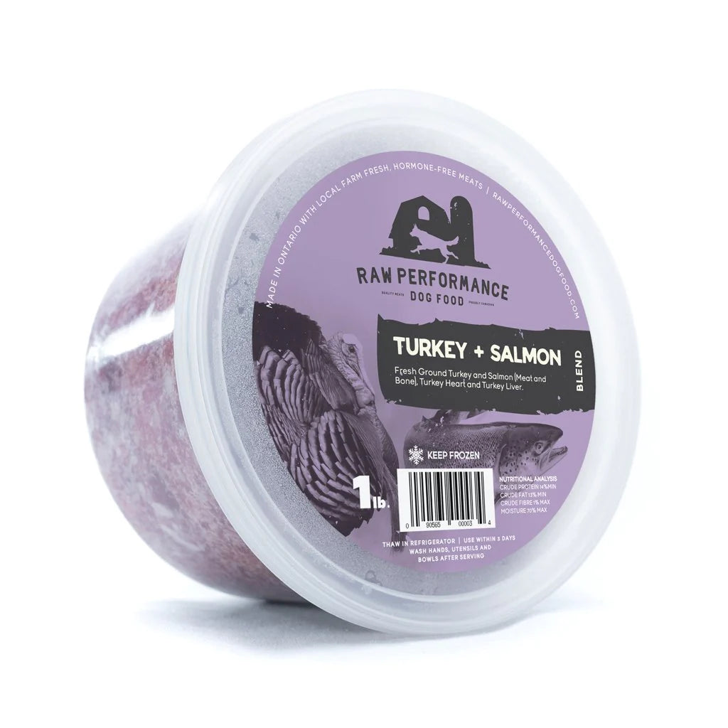 Raw Performance Turkey & Salmon Blend (1lb) - Tail Blazers Etobicoke