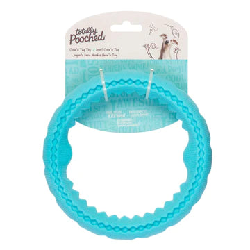 TOTALLY POOCH CHEW/TUG RING TEAL - Tail Blazers Etobicoke