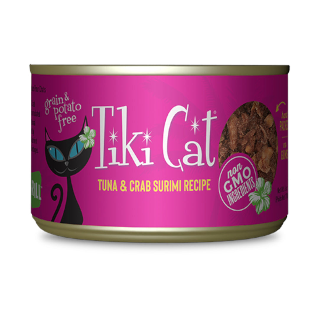 TIKI CAT GRILL TUNA/CRAB SURIM CAN 6OZ