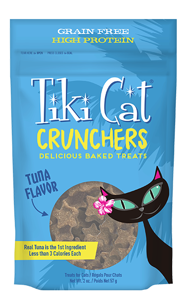 TIKI CAT CRUNCHERS GF TUNA/PUMP PCH 2OZ - Tail Blazers Etobicoke