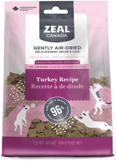 Zeal Canada Dog Turkey Air-Dried (454g) - Tail Blazers Etobicoke