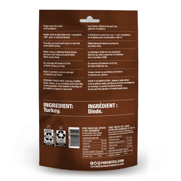 PureBites Freeze-Dried Turkey Breast Treat (70g) - Tail Blazers Etobicoke