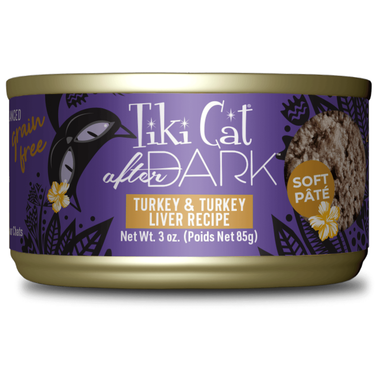 Tiki Cat After Dark Pate Turkey & Turkey Liver Recipe 3OZ