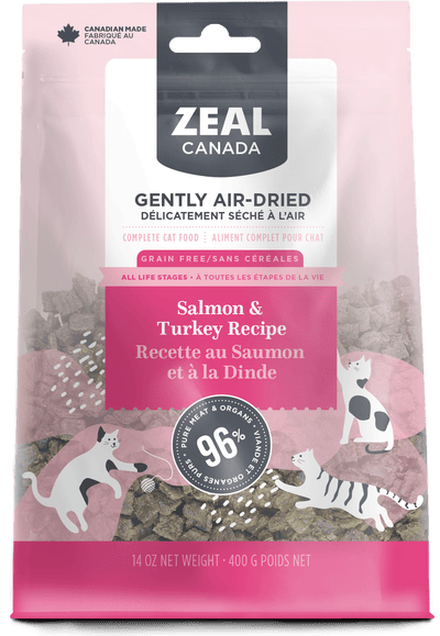 Zeal Canada Cat Turkey & Salmon Air-Dried (400g) - Tail Blazers Etobicoke