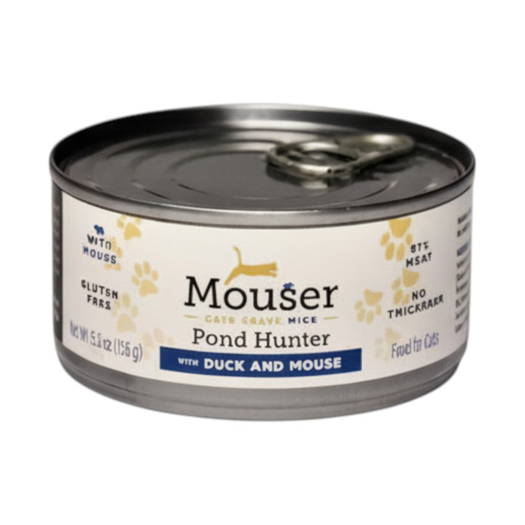 Mouser Pond Hunter Wet Cat Food Duck &amp; Mouse (5.5oz)