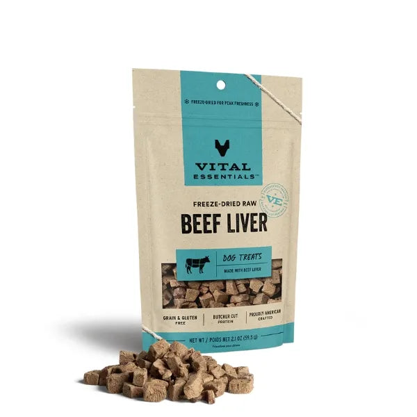 VE DOG FD BEEF LIVER TREAT 2.1OZ