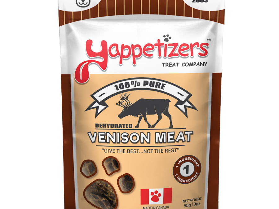 Yappetizer Dehydrated Venison Meat (85g) - Tail Blazers Etobicoke