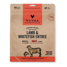 Vital Essentials Lamb & Whitefish Entree Soft Nibs Dog Food 14oz