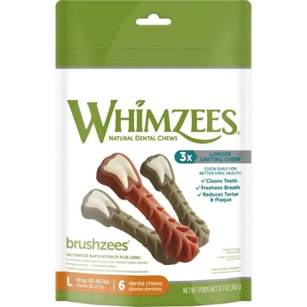 Whimzees Brushzees 6 Pack (Large) - Tail Blazers Etobicoke